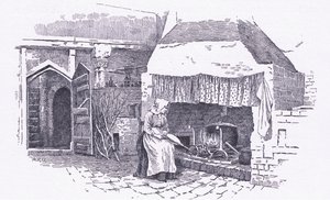 La cuisine, Old Sow, Kent, de The Cottages and the Village Life of Rural England publié par Dent & Sons Limited, 1912 - Alfred Robert Quinton